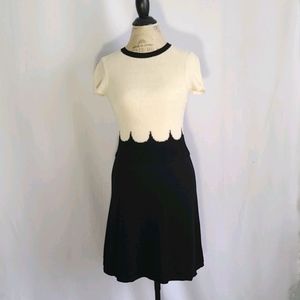 Red Valentino Shortsleeve Crewneck Dress